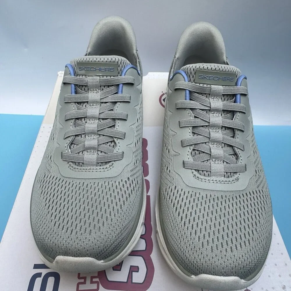SKECHERS SWIFT FIT HANDS FREE ATHLETIC SNEAKERS SHOES WOMENS 7.5 Gray